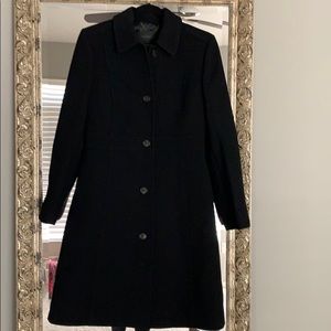 J CREW black lady day coat. Size 4